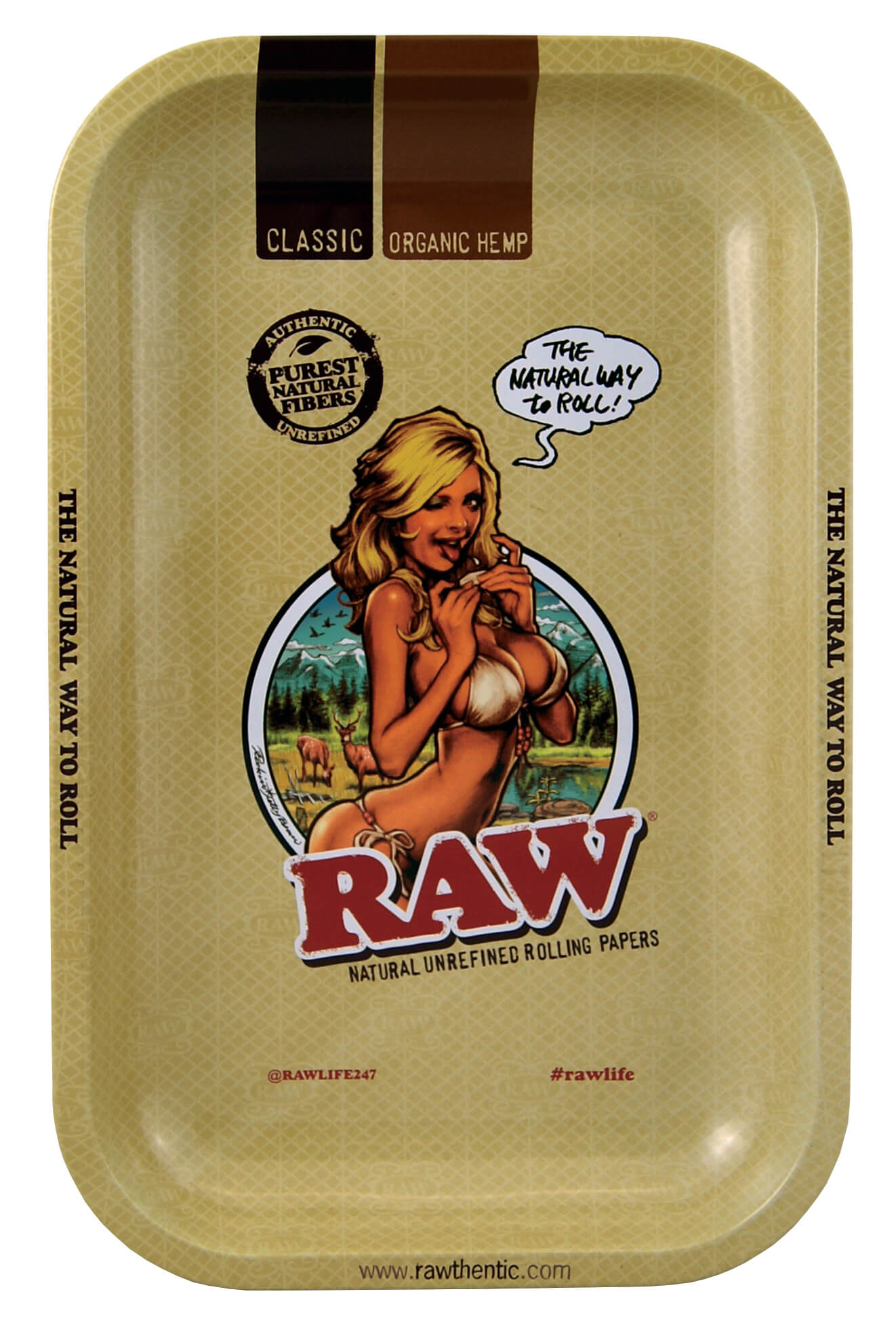 RAW Girl Metall Rolling Tray Small